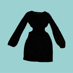 Black Open Side Dress